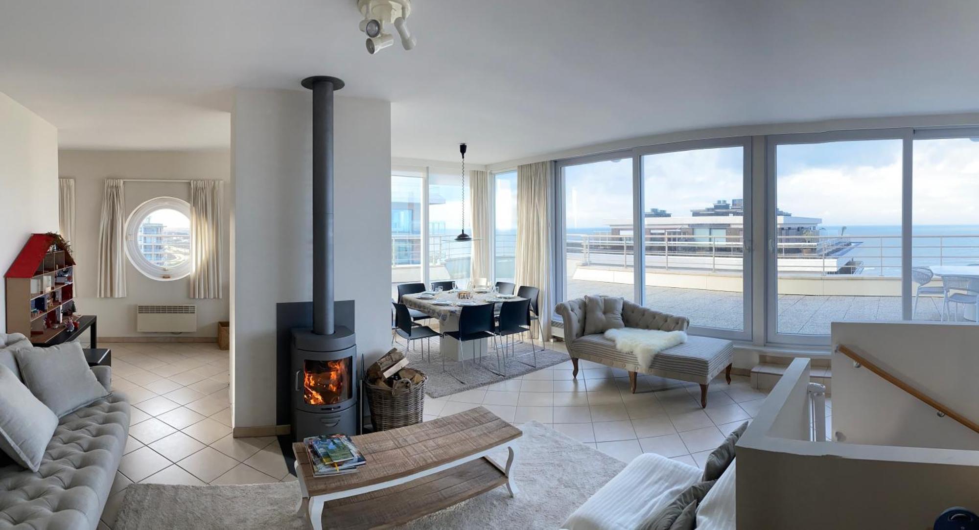 Duplex Penthouse Super Zeezicht Διαμέρισμα De Panne Εξωτερικό φωτογραφία